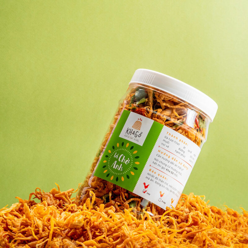 Khô gà lá chanh-món ăn vặt quốc dân